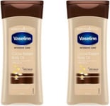 2 Pack Vaseline Intensive Care Cocoa Radiant Body Oil 200 ml