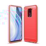Xiaomi Redmi Note 9 Carbon Fibre Case Red