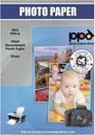 PPD 100 Sheets A4 Inkjet Premium Glossy Photo Paper instant dry, Water-Resistant