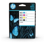 HP Hp 903 4-pack Originalbläckpatroner, Svart / Cyan Magenta Gul (6zc73ae) För Officejet Pro 6900