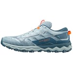 Mizuno Men's Wave Daichi 7 Trail Running Shoe, Forget-Me-Not/Provincial Blue/Light Orange, 6.5 UK