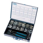 Sortimentlåda Slangklämmor ABA Earclip Double W1 600/Pack ABA