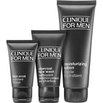 Clinique Hudvård Ansiktsrengöring Presentförpackning Charcoal Face Wash 50 ml + Facial Scrub 30 Moisturising Lotion 100 1 Stk.