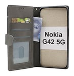 Zipper Standcase Wallet Nokia G42 5G (Grå)