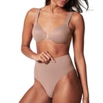 Spanx Women's Ecocare Everyday Shaping Thong, Opaque, Café Au Lait, M