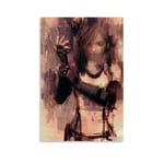 ZHENGDONG Poster Final Fantasy Tifa Lockhart Poster Decorative Painting Canvas Wall Art Living Room Posters Bedroom Painting 12x18inch(30x45cm)