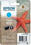 Epson Starfish 603 Cyan Ink Cartridge C13t03u24010