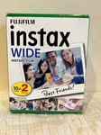 Fujifilm Instax Wide Instant Film - 20 Pieces (2 packs of 10) - Expired 2021/11