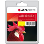 AgfaPhoto - 11 ml - jaune - compatible - remanufacturé - cartouche d'encre - pour Canon PIXMA TS5051, TS5053, TS5055, TS6050, TS6051, TS6052, TS8051, TS8052, TS9050, TS9055