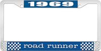 OER LF121669B nummerplåtshållare 1969 road runner - blå