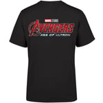 Marvel 10 Year Anniversary Age Of Ultron Men's T-Shirt - Black - L