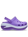 Crocs Mega Crush Galaxy Wedged Clog - Purple, Purple, Size 3, Women