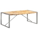 vidaXL Dining Table 200x100x75 cm  Rough  Woodbest