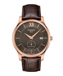 Tissot Tradition Mens Brown Watch T0634283606800 Leather (archived) - One Size