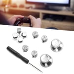 (Silver)Bullet Button Mod Set For PS4 Controller Aluminum Alloy Botton Set