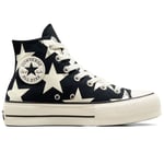 Shoes Converse Chuck Taylor All Star Lift Platform Large Stars Size 7.5 Uk Co...
