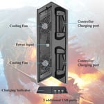 Vertical Stand Anti-Scratch Dustproof For PS4 Pro Double Charger with Double Fan