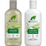 Dr Organic Aloe Vera Shampoo & Conditioner Duo - VEGAN