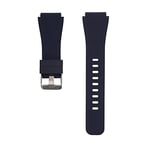 SYSTEM-S Bracelet flexible en silicone 20 mm pour montre connectée Huawei Watch 2 Bleu foncé