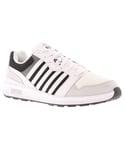 K-Swiss Mens Trainers Rival Leather Lace Up white Leather (archived) - Size UK 11
