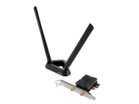 ASUS PCE-BE92BT, Kabel & Trådlös, PCI Express, WLAN / Bluetooth, Wi-Fi 7 (802.11be), 5764 Mbit/s, Svart