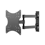 Goobay 49715 TV Wall Mount Basic Fullmotion (S) 23 Inches to 42 Inches (58-107 cm), Double Arm Joint, Fully Movable, Swivelling/Tilting, 20 kg, Vesa Standard, Black