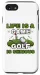 Coque pour iPhone SE (2020) / 7 / 8 La vie un jeu Le golf est sérieux Golfbag Leben Driver