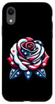 Coque pour iPhone XR Rose 4 juillet Drapeau américain américain pour garçons et filles