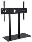 Need4Spares TV Stand Compatible With Panasonic TX - 58EX700B Replacement Table Top High Gloss Glass TV Stand Black