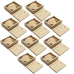 A Plus+ 10 Pièces Clé USB 3.0 64 Go USB 3.0 Memory Stick Coeur en Bois avec Une Belle Boîte Cadeau en Bois