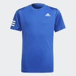 Adidas ADIDAS Club 3-stripes Tee Blue Boys (XS)