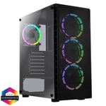 [Clearance] CiT Raider AIR 4 x Halo ARGB Fans Tempered Glass ATX Mid-Tower Mesh Gaming Case