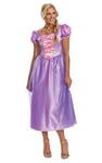 DISGUISE 158349B-EU Déguisement de princesse Disney Raiponce Basic Plus pour adulte, femme, multicolore, taille M