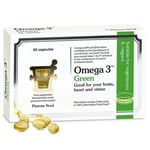 Pharma Nord  Omega 3 Green Vegan 60 Capsules Good for your brain, Heart & Vision