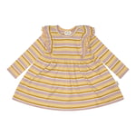 Petit Piao Kjole Modal Max Striped Adobe Rose/Yellow Corn/Mustar