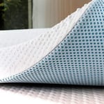 subrtex Surmatelas 180x200, sur Matelas Respirant Mémoire de Forme 5cm avec Housse en Bambou Amovible et Lavable (180 x 200 x 5cm)