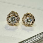 Henrik Ørsnes Design 14 karat guld Stiftörhängen Med Diamanter 0,24 Carat W/SI