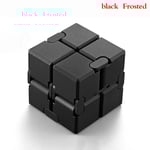 Premium Metall Infinity Cube Bärbar Dekompressionsleksak Svart black