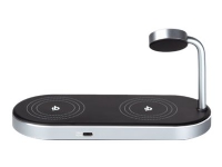 Verbatim - Trådlöst laddställ - 3-i-1 + växelströmsadapter - 35 Watt - 4 A - för Apple AirPods with MagSafe Charging Case AirPods Pro iPhone 11, 12, 13, 14