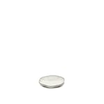 Serax - Plate Ribbed Inku S L8,9 X W8,9 X H1,3 cm - White - White - Vit - Assietter