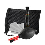 Hama 5954 4-Part Optic Dry Photo Cleaning Kit, Black