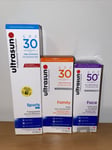Ultrasun Professional Protection Bundle - Sports Gel & Family & Face - Free 🚚✅