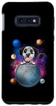 Coque pour Galaxy S10e Dalmatian On The Moon Galaxy Funny Dog In Space Puppy Lover