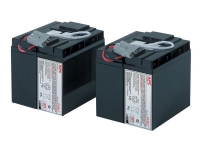 APC Replacement Battery Cartridge #55 - UPS-batteri - Bly-syra - 2-cells - svart - för P/N: SMT2200C, SMT2200I-AR, SMT2200IC, SMT3000C, SMT3000I-AR, SMT3000IC, SUA3000I-IN