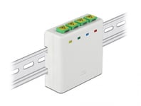 DELOCK – Optical Fiber Connection Box for DIN Rail 4 x SC Simplex or LC Duplex, white (85921)