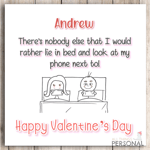 Valentines Card Funny Joke Husband Wife Boyfriend Girlfriend Valentine's Day