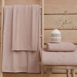 PETTI Artigiani Italiani - 100% Cotton Terry Bath Towels, 3+3 Towel Set, 6 Pieces 3 Face Towels and 3 Hand Towels, Powder Towels