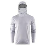 Grundéns Tough Sun Masked Hoodie Mist - XL