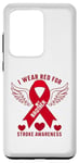 Coque pour Galaxy S20 Ultra « I Wear Red For My Brother Stroke Awareness Survivor »