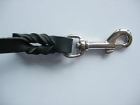 Läderkoppel (Svart/Pistolhake, 180 cm/6 mm)